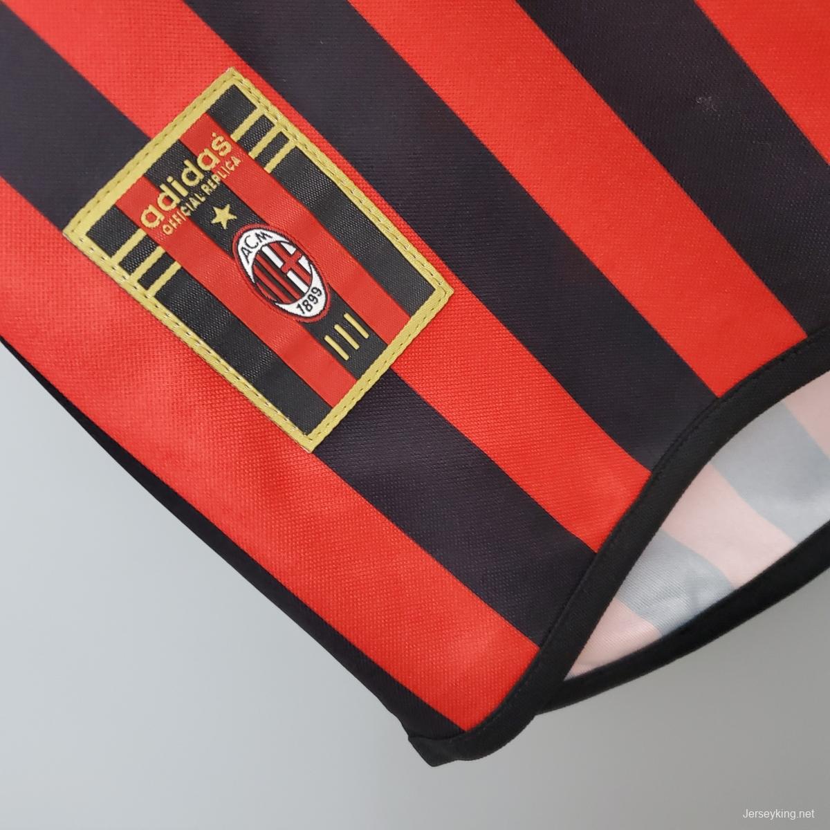 Retro 99-00 AC Milan Centenary home Soccer Jersey