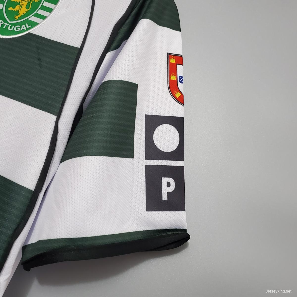 Retro Sporting Lisbon 01/03 home Soccer Jersey