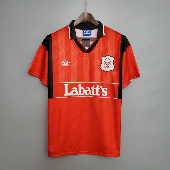Retro Nottingham Forest 94/95 Red Soccer Jersey
