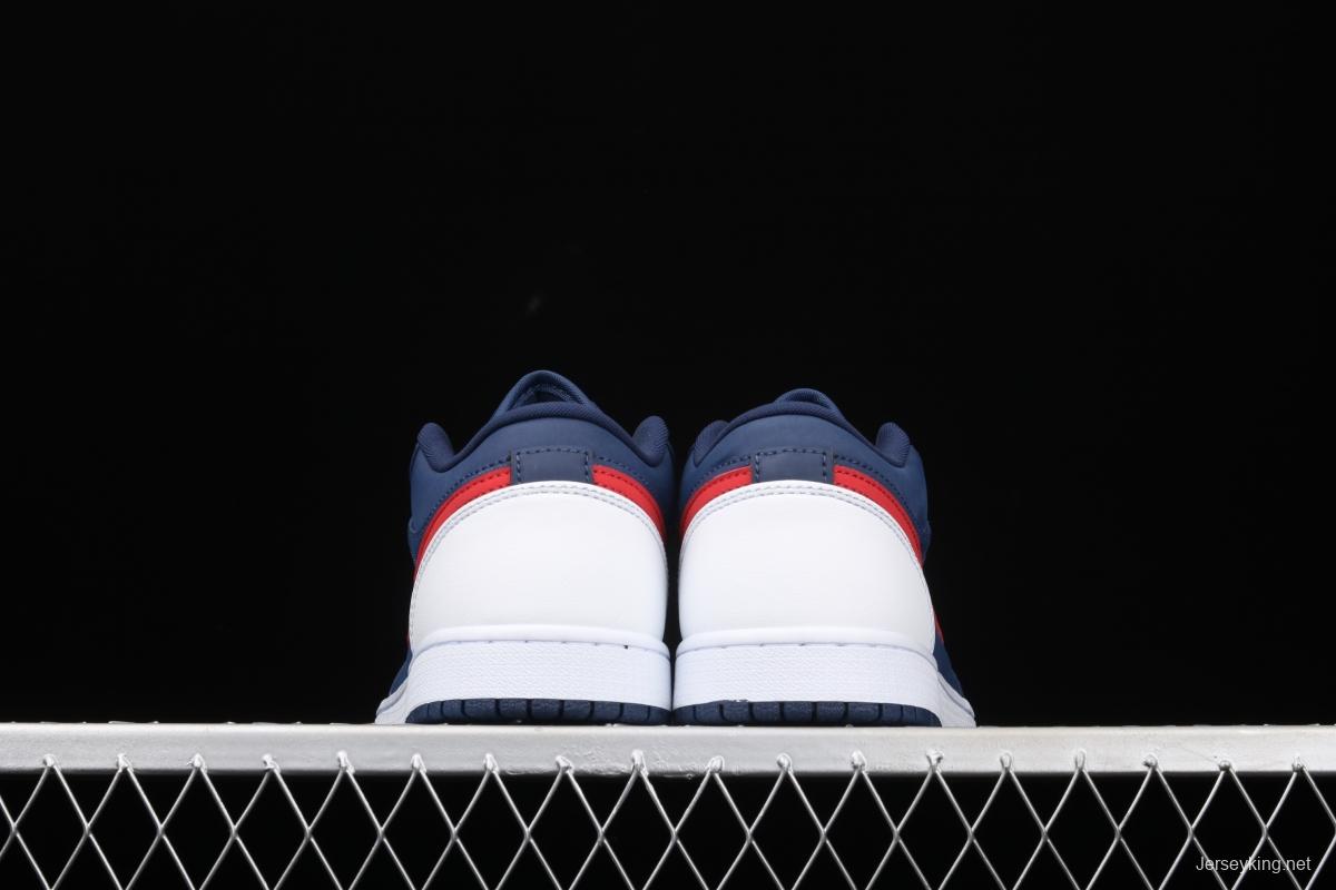 Air Jordan 1 Low Patriot Blue Red low Gang Culture Leisure Sports Board shoes CZ8454-400