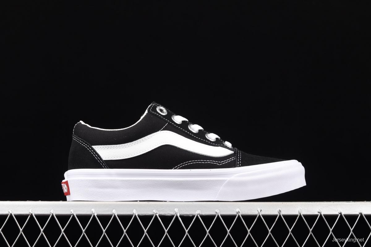 Vans Old Skool OS black and white side wide stripes LOGO low-top trendy sneakers VN0A3WLY6BT