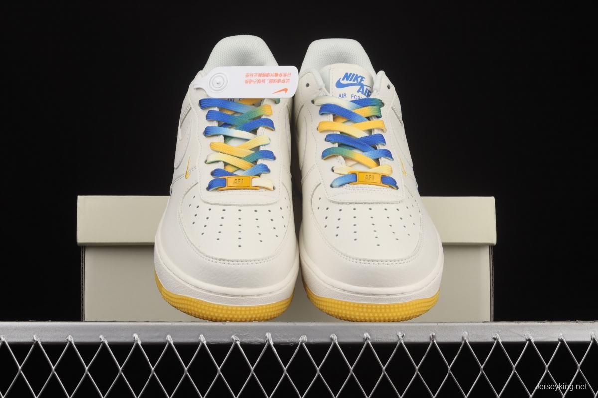 NIKE Air Force 11607 Low Milan Yellow Golden State Warriors City limits Air Force low-top casual board shoes GS6638-150