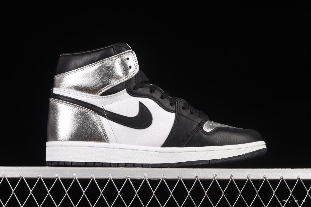 Air Jordan 1 High OG Wmns Silver Toe metal black silver silver toe CD0461-001