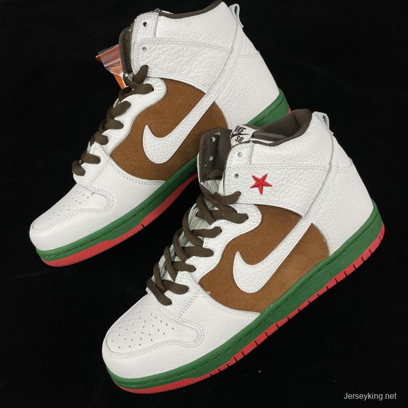 NIKE DUNK SB High Cali (2014) California Slam Dunk Series retro high-top leisure sports skateboard shoes 313171-201