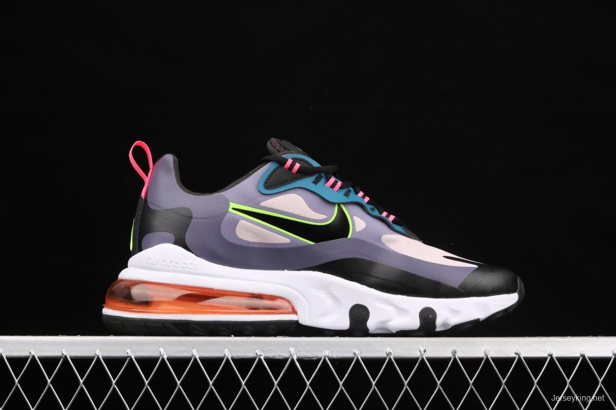 NIKE Air Max 270React new high frequency mesh hollowed-out half-palm air cushion running shoes CV8818-500