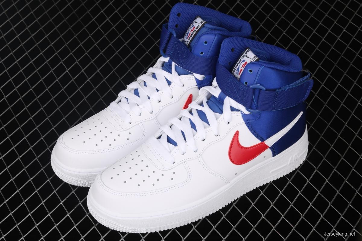 NIKE Air Force 1 High LV8 NBA joint name silk stitching high-top casual board shoes BQ4591-102