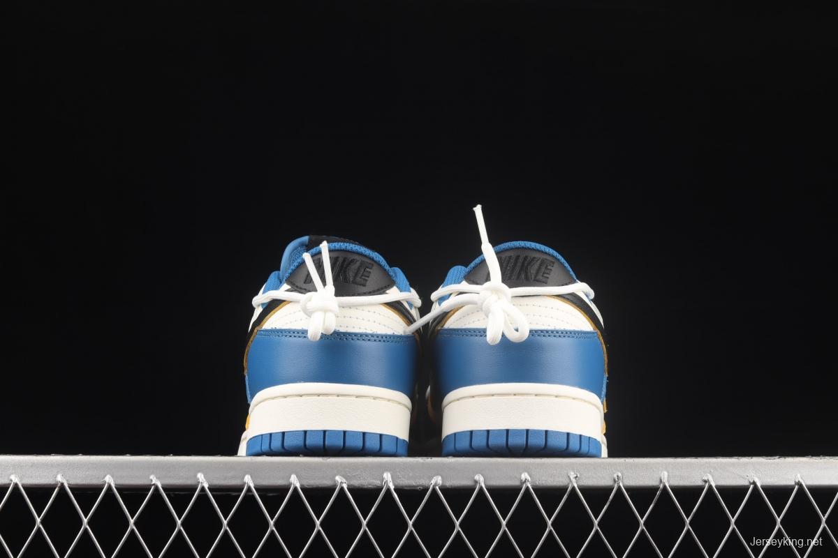 NIKE SB DUNK Low white, black and blue dunk series low side leisure sports skateboard shoes DD1391-001