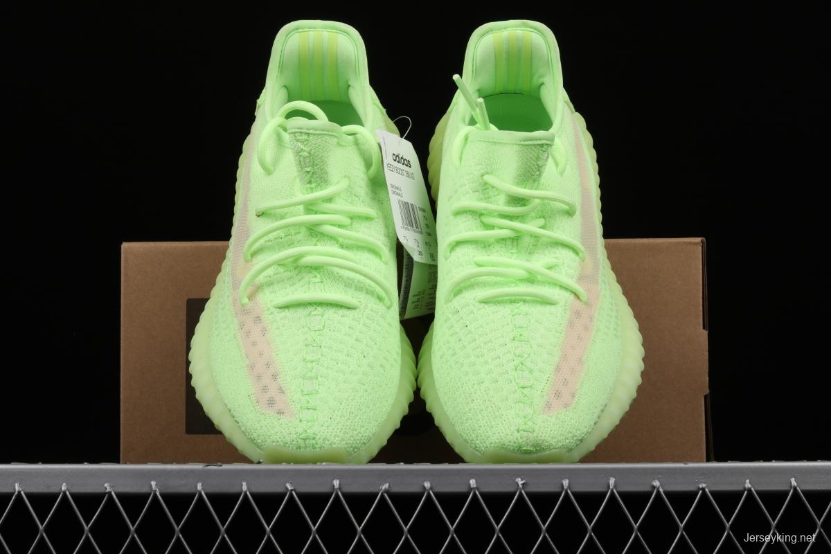 Adidas Yeezy 350 Boost V2 Gid EH5360 Darth Coconut 350 second generation luminous green color matching