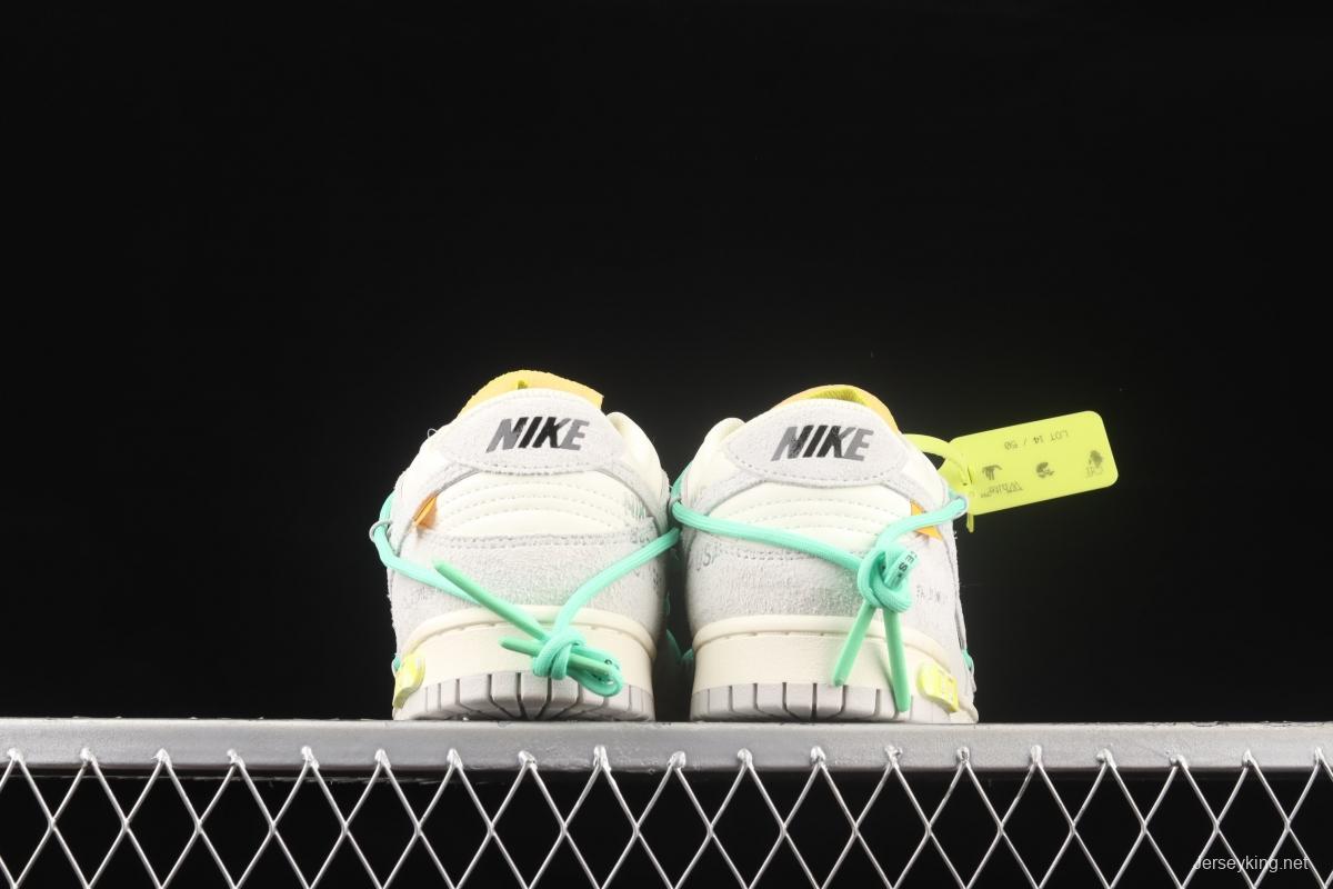 OFF-White x NIKE DUNK Low OW SB buckle rebound fashion casual board shoes DJ0950-106