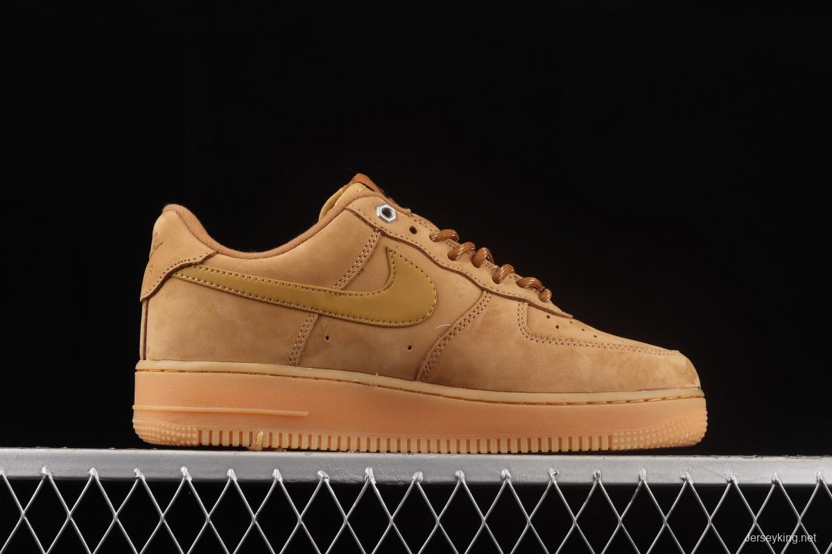 NIKE Air Force 1'07 WB AF1 suede wheat color head low upper board shoes CJ9179-200