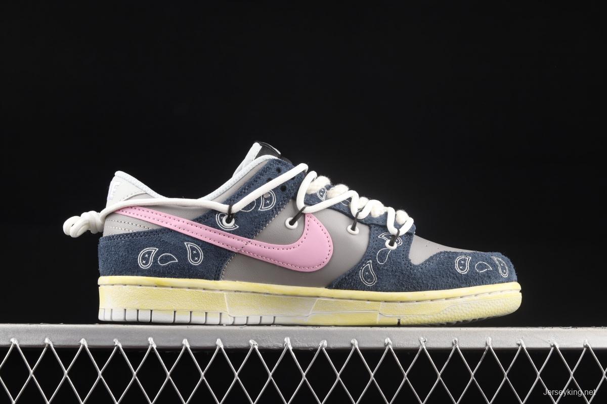 NIKE SB DUNK Low Prm SB Cashew Nut Flower cashew flower element SB buckle rebound fashion casual board shoes DH7913-001