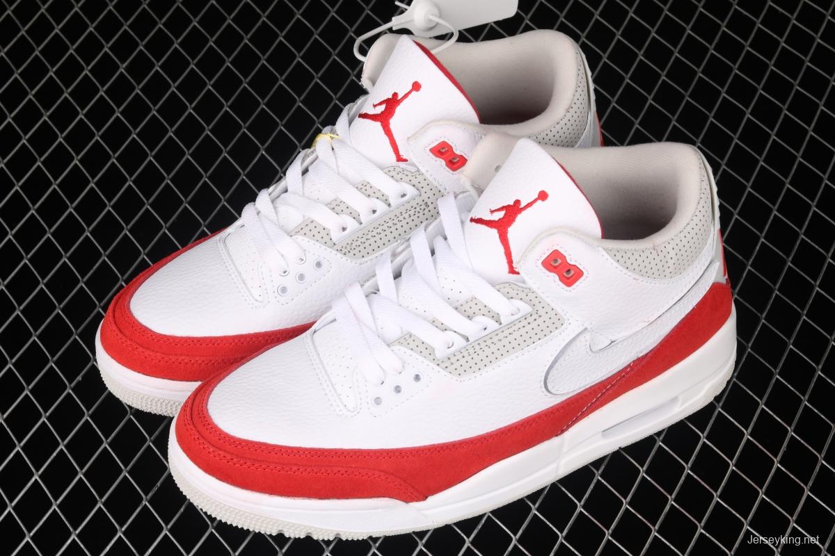 Air Jordan 3 Retro TiNIKEer white and red hook layer true standard CJ0939-100