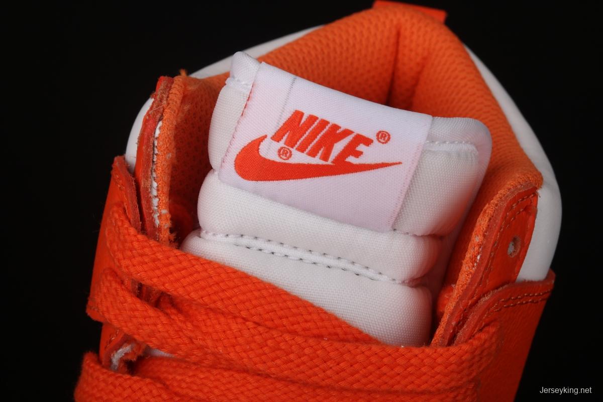 NIKE DUNK SB High Syracuse full-top white orange skateboard shoes 850477-101