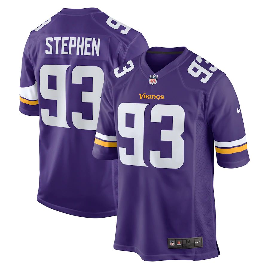 Men's Shamar Stephen Purple Player Limited Team Jersey