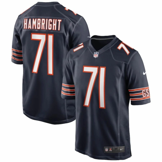 Men's Arlington Hambright Navy Player Limited Team Jersey