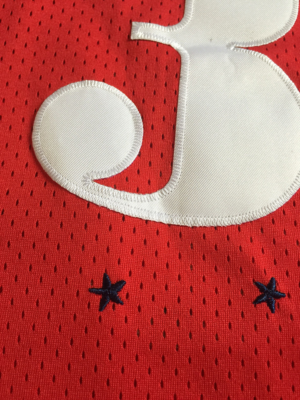 Men's Allen Iverson Red Retro Classic Team Jersey