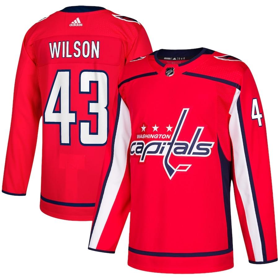 Men's Tom Wilson Red Home Player Team Jersey