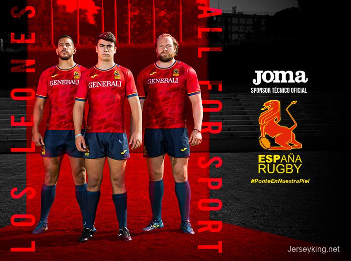 Spain 2021 Men's Home Rugby Jersey