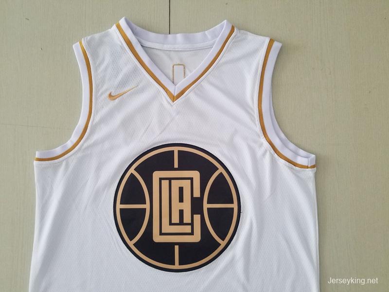 Kawhi Leonard 2 White Golden Edition Jersey