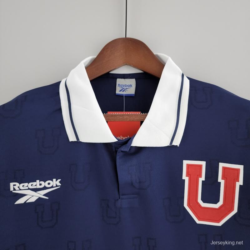 Retro 1998 Long Sleeve Universidad De Chile Home Soccer Jersey