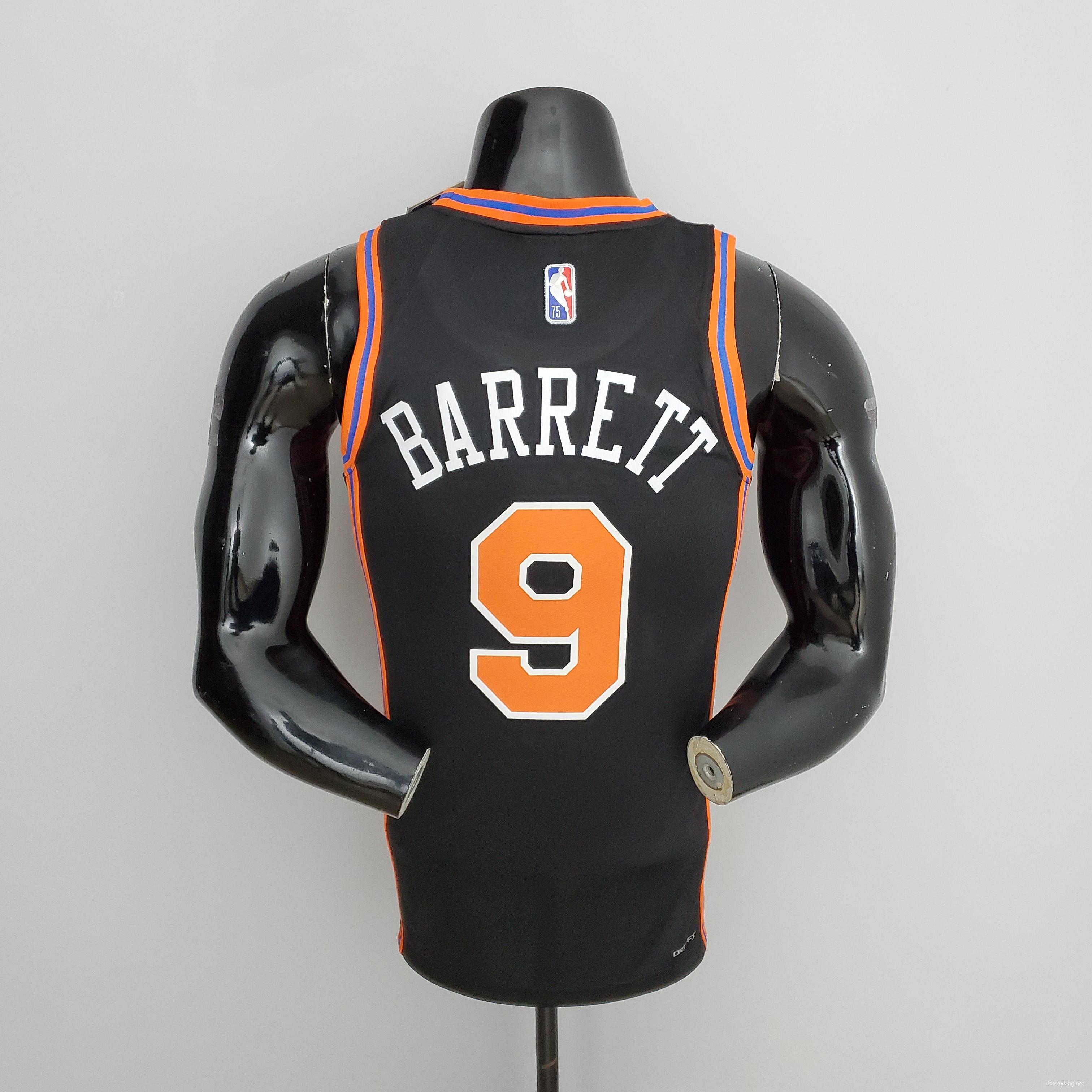 2022 Season Barrett #9 Knicks Urban Edition Black NBA Jersey