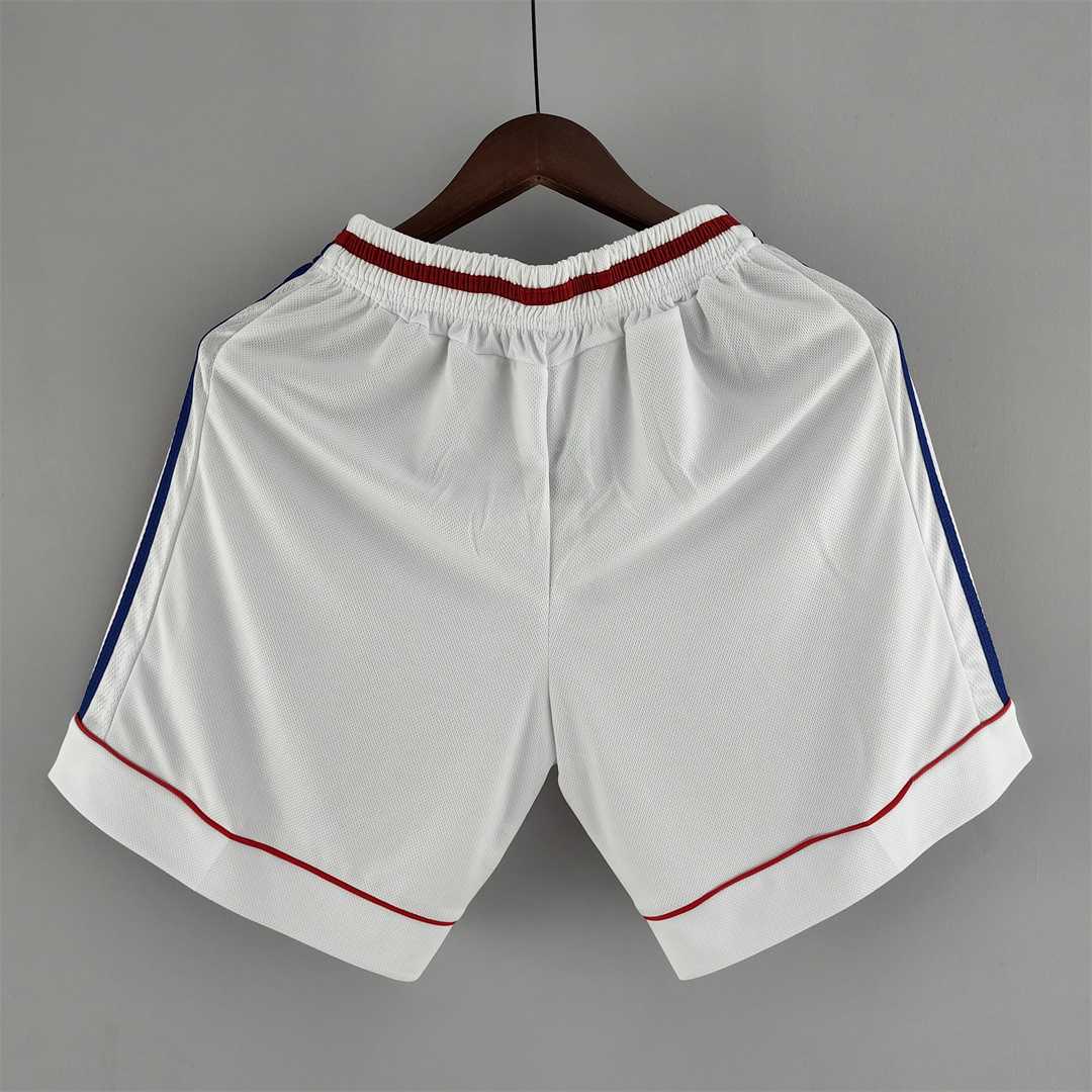 Retro 1998 France Home White Shorts