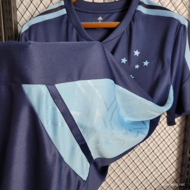 22/23 Cruzeiro Training Jersey Blue Jersey