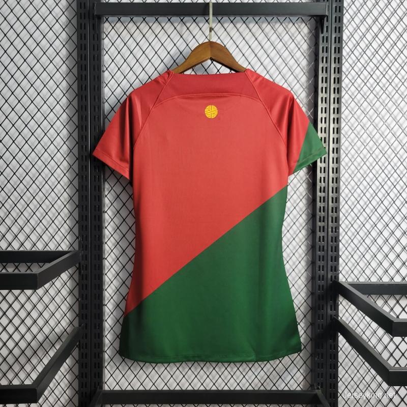 2022 Women's Portugal Home National Team Soccer Jersey