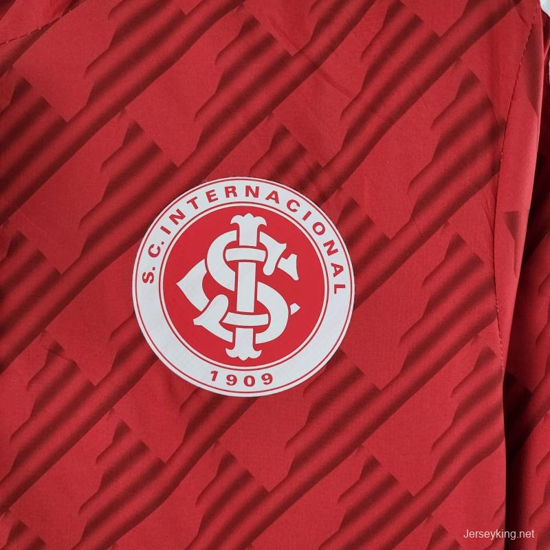 2022 SC Internacional Windbreaker Red White Edge