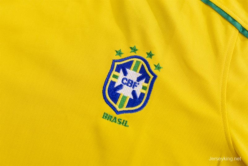 Retro 1998 Brazil Home Soccer Jersey