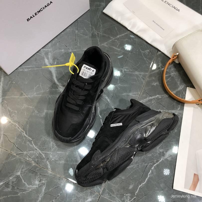 Men/Women Balenciaga Triple S 2.0 Black Sneaker