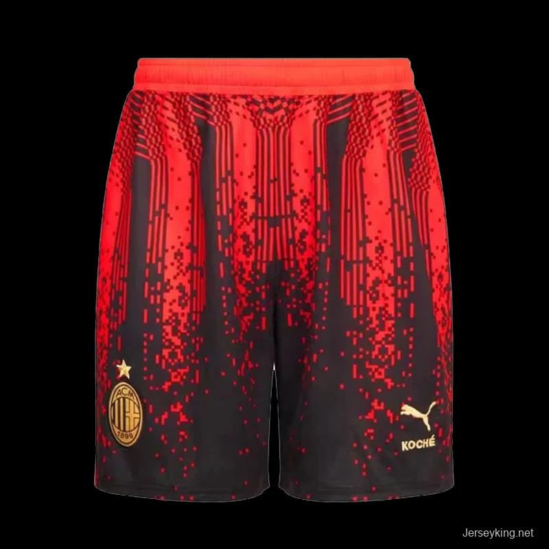 23-24 AC Milan X Koché Fourth Soccer Shorts