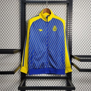 23-24 Al-Nassr FC Blue Full Zipper Jacket