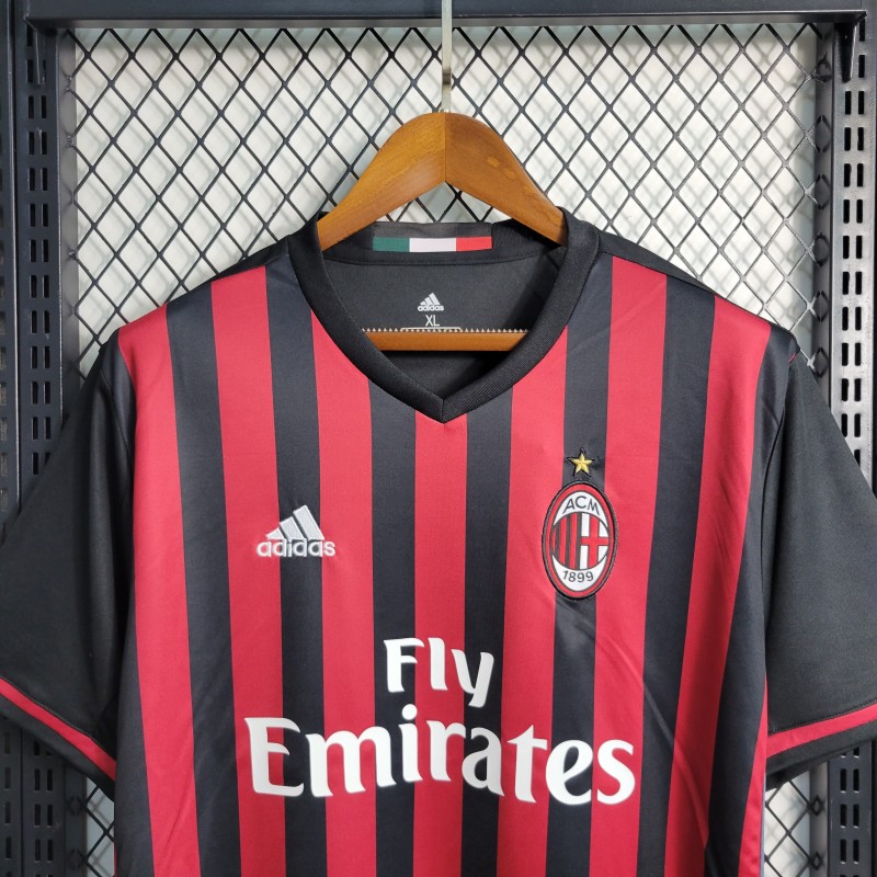 Retro 16-17 AC Milan Home Soccer Jersey