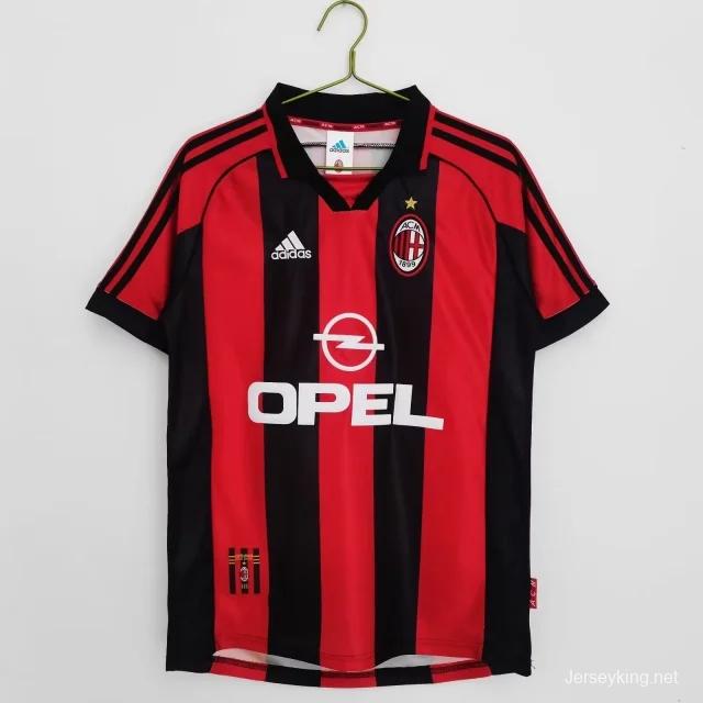 Retro 98/99 AC Milan Home Jersey