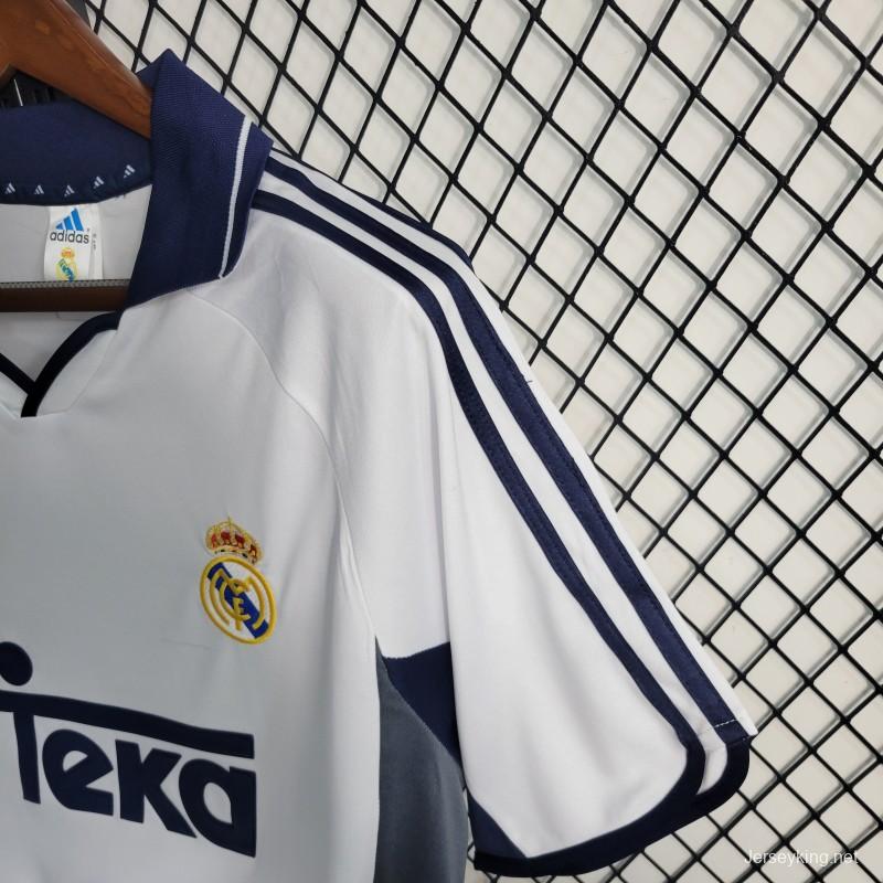 Retro 00-01 Real Madrid Home Jersey