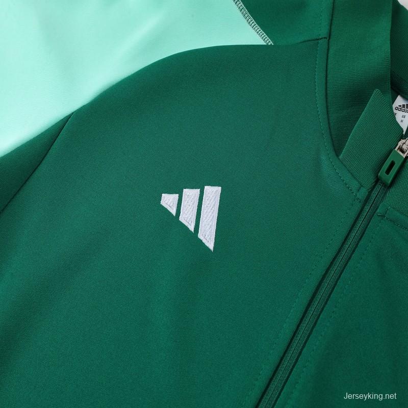 2023 Adidas Green Full Zipper Jacket +Pants