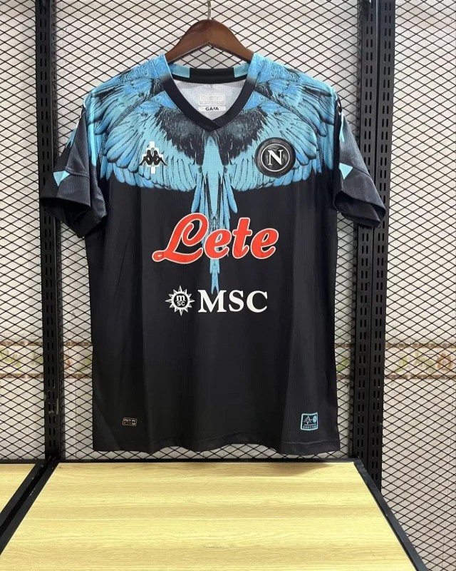 20/21 Kappa X Marcelo Burlon Napoli Black Jersey