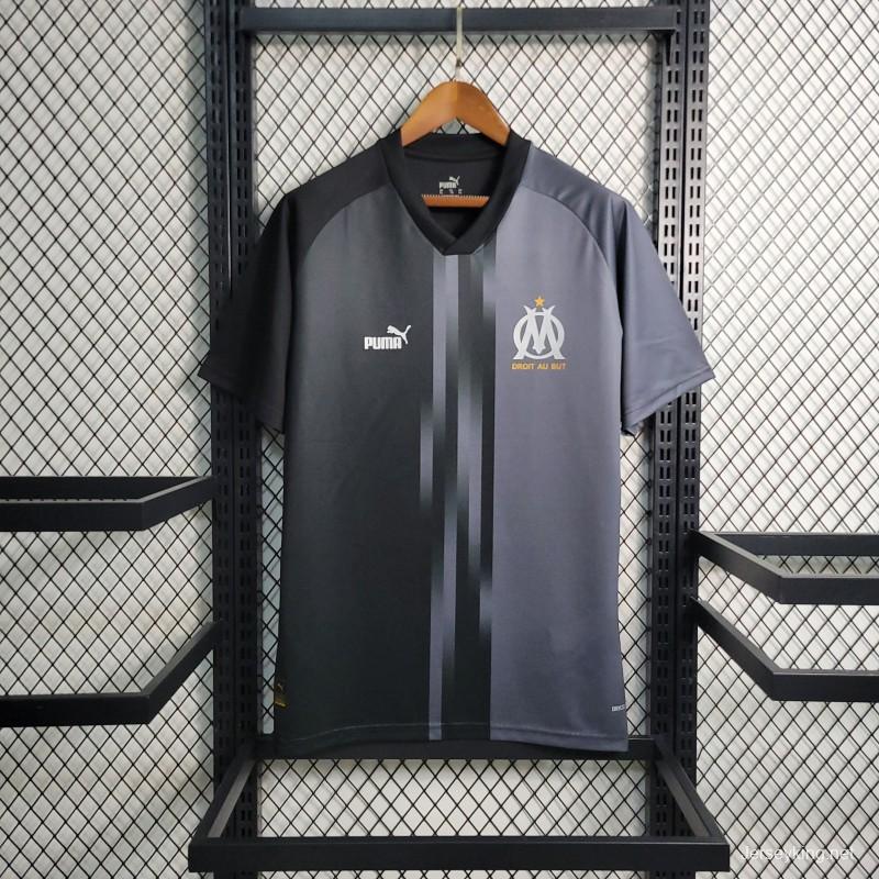 23-24 Marseille Training Black Jersey