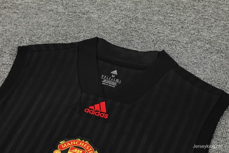 23-24 Manchester United Black Remake Icon Vest Jersey+Shorts