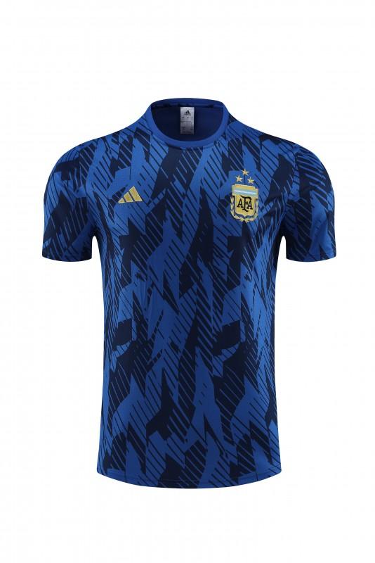 2023 Argentina Navy Stripe Short Sleeve+Shorts