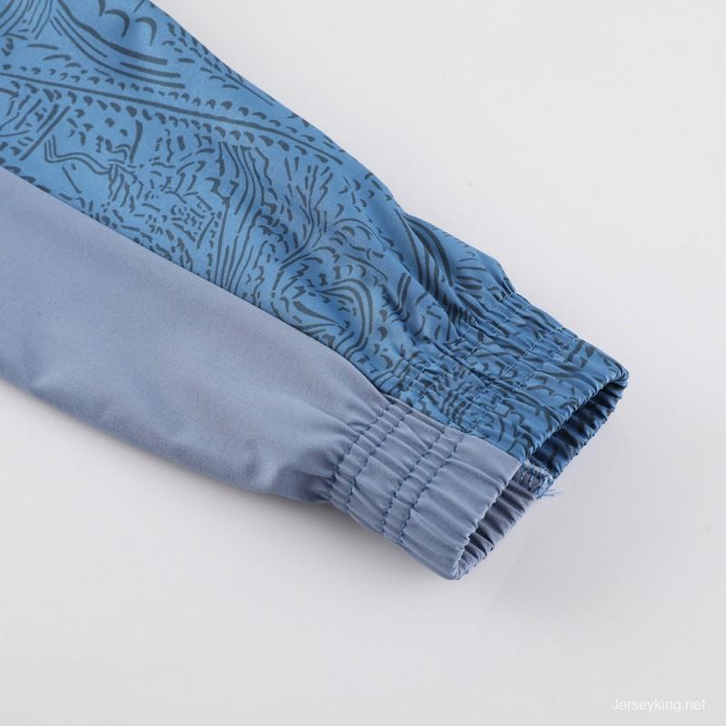 23/24 Brazil Blue Half Zipper Jacket+Pants