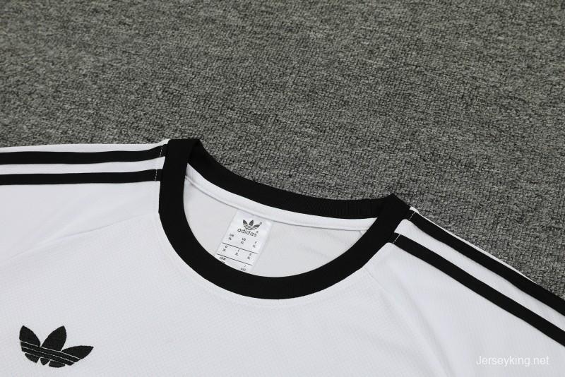 2024 Germany White Cotton Short Sleeve Jersey+Shorts