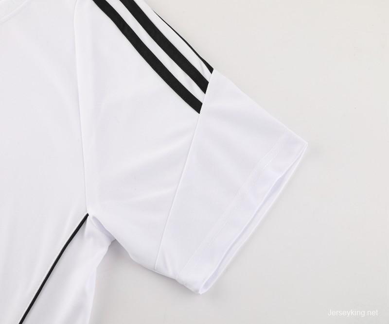 2024 Adidas White Short Sleeve Jersey+Shorts