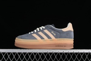 Adidas Originals Gazelle Bold IE0428 Low-Top Sneakers with Thick Sole for Casual Wear Anti-Slip and Durable - IE0428