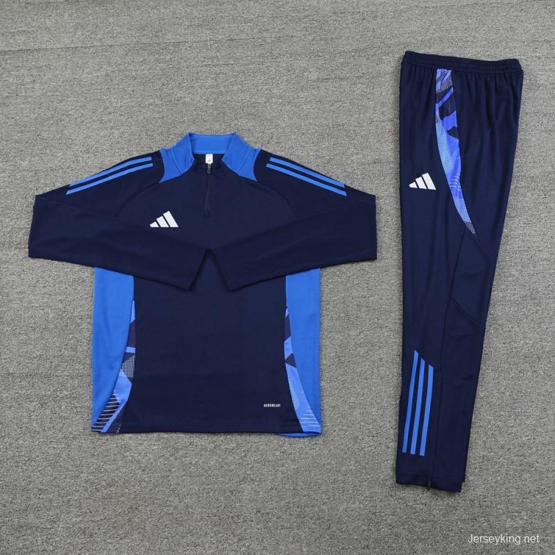 2024 Adidas Navy Half Zipper Jacket +Long Pants