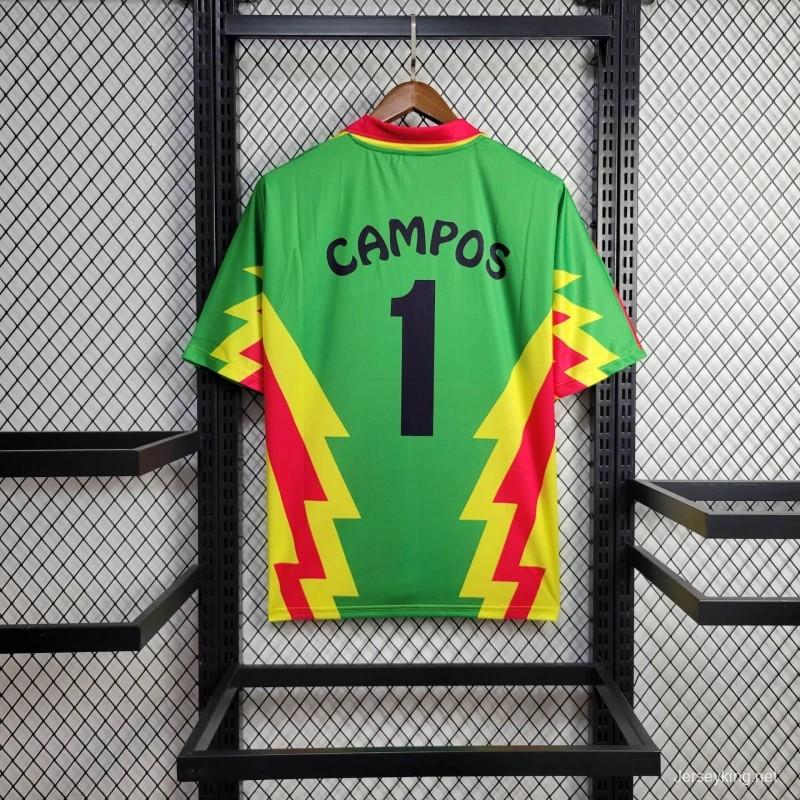 Retro 1998 Mexico CAMPOS 1 WORLD CUP HOME Jersey