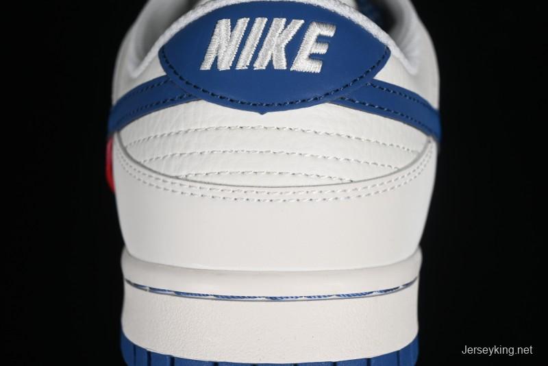 Supreme x Nike SB Dunk Low Casual Skate Shoes with Zoom Air Cushion - DQ1098-335