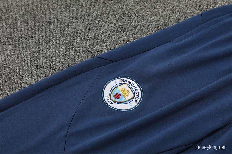 24/25 Manchester City Navy Half Zipper Jacket+Long Pants