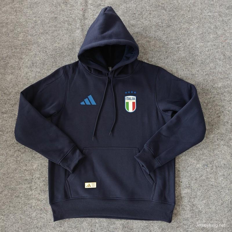 2024 Italy Navy/Red/Black/Beige/Grey Hoodie WIth Black Badge